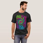 Psychedelic Music Festival T-Shirt | Retro Trippy  Tシャツ (正面フル)