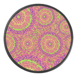 Psychedelic Neon Mandala Swirl Pattern アイスホッケーパック