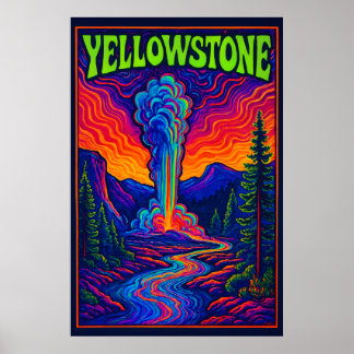 Psychedelic Old Faithful ポスター