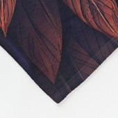 Psychedelic Owl: Neon Mandala Art フリースブランケット (角)