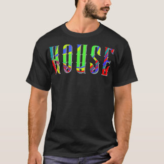 Psychedelic Pattern House Music Electronic Techno  Tシャツ