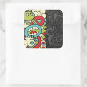 Psychedelic Patterns スクエアシール (バッグ)