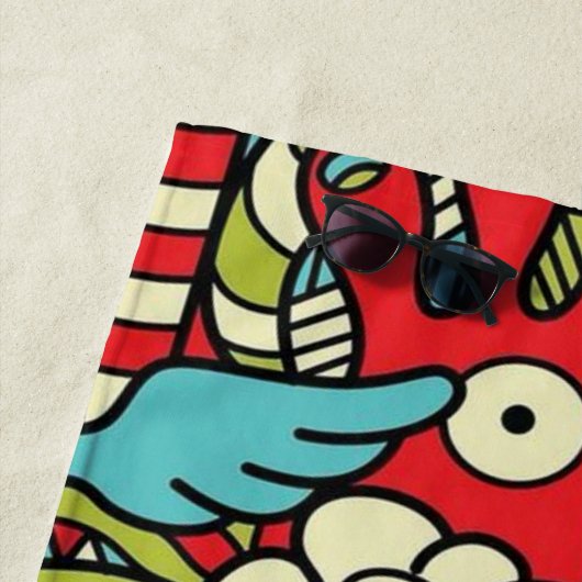 Psychedelic Patterns ビーチタオル (インサイチュ)