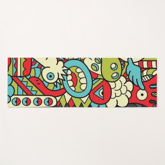 Psychedelic Patterns ヨガマット (正面(横))