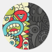 Psychedelic Patterns ラウンドシール (正面)