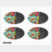 Psychedelic Patterns 楕円形シール (シート)