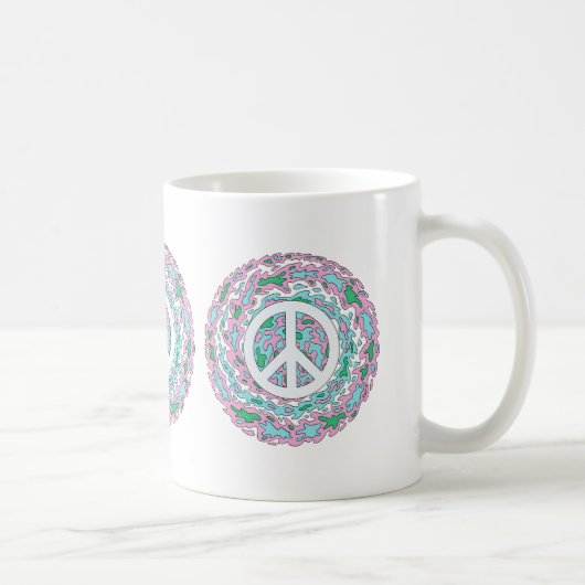 Psychedelic Peace コーヒーマグカップ (右)