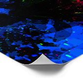 Psychedelic Peace Turtle Poster ポスター (角)