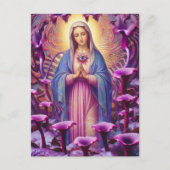 psychedelic Protection From Evil Mary ポストカード (正面)