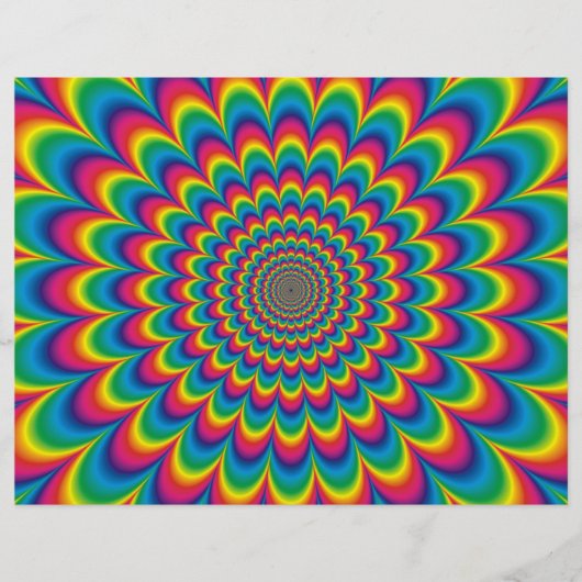  psychedelic rainbow abstract design チラシ (正面)
