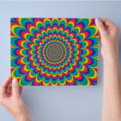  psychedelic rainbow abstract design チラシ (手)