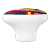 Psychedelic Rainbow Rose セラミックノブ (側面)