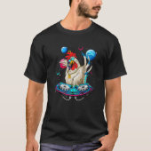 Psychedelic Rooster DJ EDM Raver Trance Music Fest Tシャツ (正面)