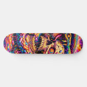 Psychedelic Skull Snake Skateboard Deck スケートボード (横)