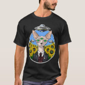 Psychedelic Sphynx Cat Tシャツ (正面)