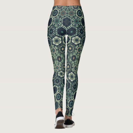 psychedelic style leggings yoga activewear レギンス (裏面)