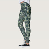 psychedelic style leggings yoga activewear レギンス (左)