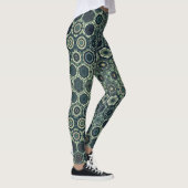 psychedelic style leggings yoga activewear レギンス (右)