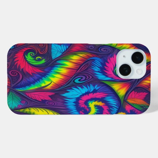 Psychedelic Swirl Rainbow Phone Case  Case-Mate iPhoneケース (裏面 (横))