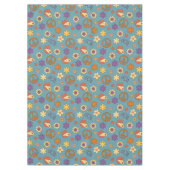 Psychedelic Tablecloth Retro Pastel Mood Piece テーブルクロス (正面)