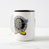 Psychedelic Thorn Crown Monster ツートーンマグカップ (正面左)