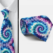 Psychedelic Tie-Dye Pattern ネクタイ