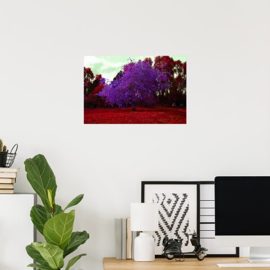 Psychedelic Tree ポスター (ホームオフィス)