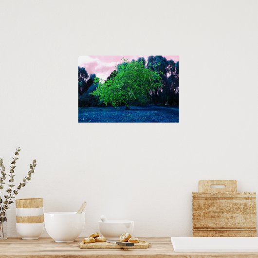 Psychedelic tree ポスター (キッチン)