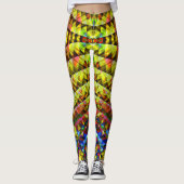 Psychedelic Tribal Sunshine V1 レギンス (正面)