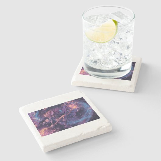 psychedelic witch coaster ストーンコースター (横)