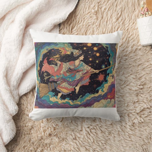 Psychedelic witch cushion クッション (ブランケット)