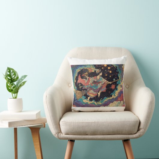Psychedelic witch cushion クッション (椅子)