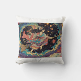 Psychedelic witch cushion クッション