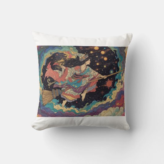 Psychedelic witch cushion クッション (正面)