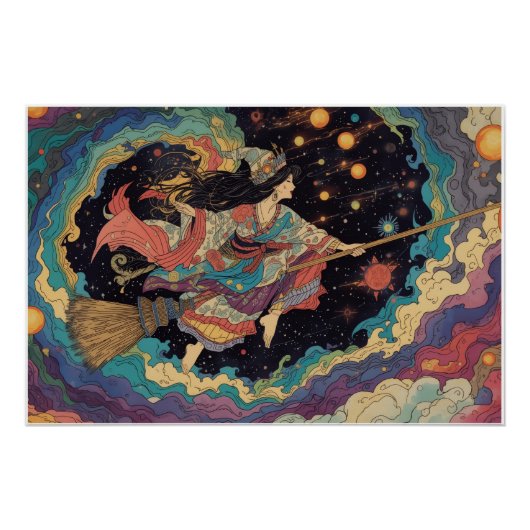 psychedelic witch poster ポスター (正面)