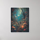 Psychedelic woodland canvas print キャンバスプリント (正面)