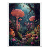psychedelic woodland poster ポスター (正面)