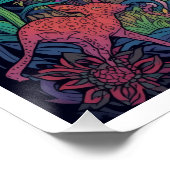 Psychedelic woodland poster ポスター (コーナー)