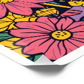 Psychedelic woodland poster ポスター (コーナー)