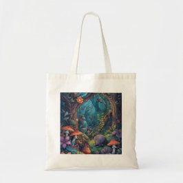 Psychedelic woodland tote bag トートバッグ