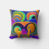 Psychedelic world クッション (正面)