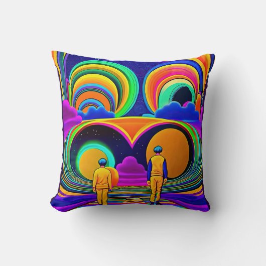 Psychedelic world クッション (正面)