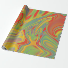 Psychedelic wrapping paper ラッピングペーパー