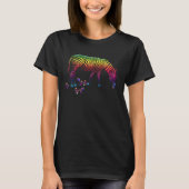 Psychedelic Zebra Magical Mushroom Trippy Zebra Ps Tシャツ (正面)