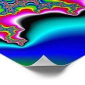 Psychedelica – フラクタルポスター ポスター (角)