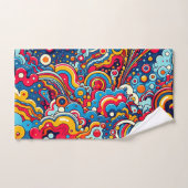 Psychedelische bunte Grafik ハンドタオル (ハンドタオル)