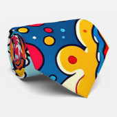 Psychedelische bunte Grafik Krawatte ネクタイ (ロール)