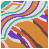 psychedelisches Hippiemuster ファブリック (クローズアップ)