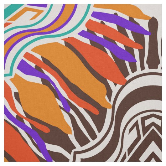 psychedelisches Hippiemuster ファブリック (見本)