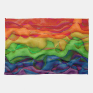 Psychedlicの腰回りが大きな虹の酸旅行 キッチンタオル